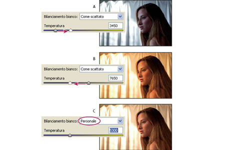 Bilanciamento del bianco: come modificare la temperatura colore