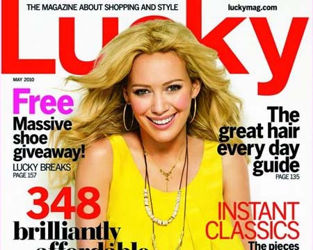 Hilary Duff, una cantante fotografata per Lucky Magazine
