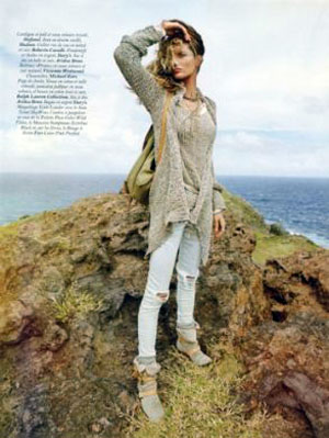 Gisele Budchen, foto da avventuriera per Vogue
