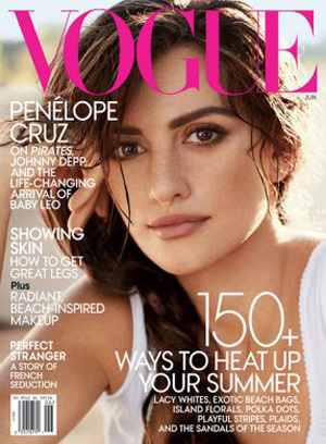 Penelope Cruz: bellissime foto su Vogue Us di giugno 2011
