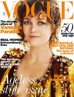 Vanessa Paradis: elegante e chic su Vogue Uk luglio 2011