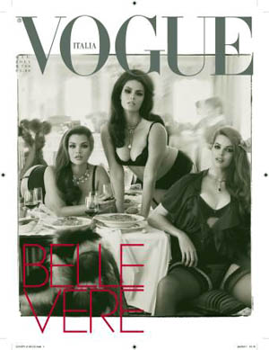 Vogue celebra le modelle in carne