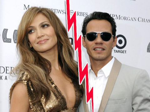 Jennifer Lopez e Marc Anthony, altra coppia vip scoppiata: le foto