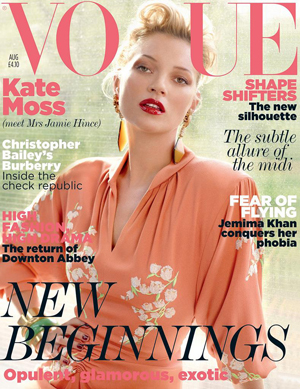 Kate Moss servizio fotografico di agosto 2011 su Vogue