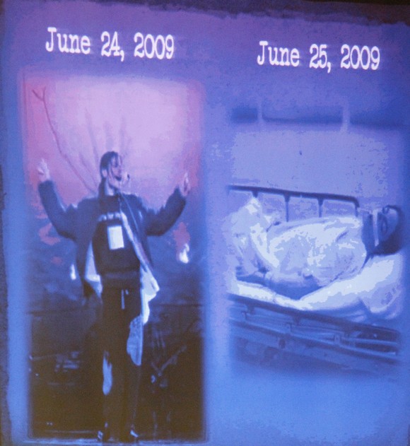 Foto Michael Jackson da morto