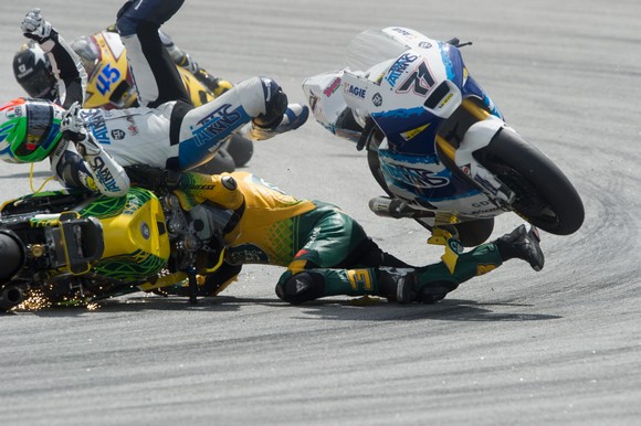 Foto incidente Simoncelli