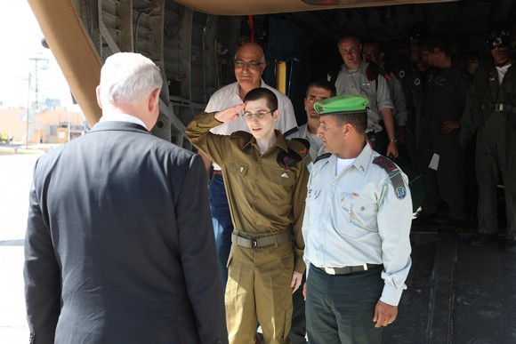 Foto della liberazione di Gilad Shalit