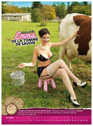 Calendari 2012? E' l'ora delle bellissime ragazze formaggio