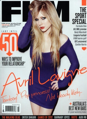 Avril Lavigne e il servizio fotografico per Fhm 