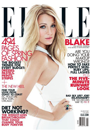 Blake Lively: le foto su Elle US marzo 2012