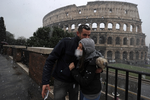 Neve a Roma il 2 Febbraio 2012