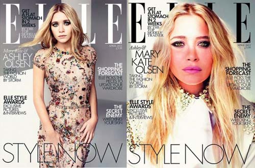 Ashley e Mary Kate Olsen, le foto su Elle UK Aprile 2012