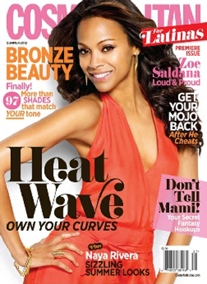 Zoe Saldana: foto su Cosmopolitan