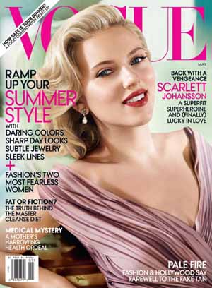  Scarlett Johansson sul numero di maggio 2012 di Vogue