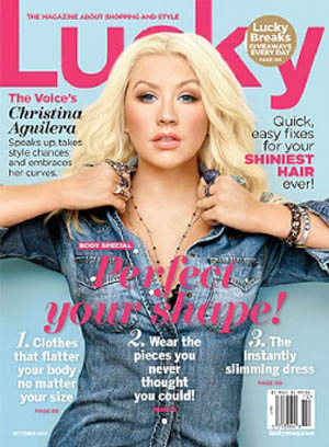 Christina Aguilera, bellissima in foto anche con qualche curva in più