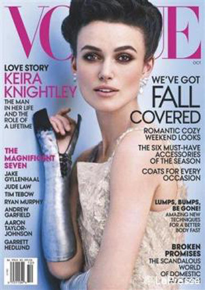 Keira Knightley, scatti e confessioni su Vogue