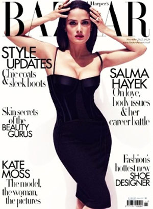 Salma Hayek: le foto su Harper's Bazaar 2012