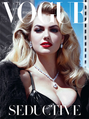 Kate Upton, foto sulla cover di Vogue Italia