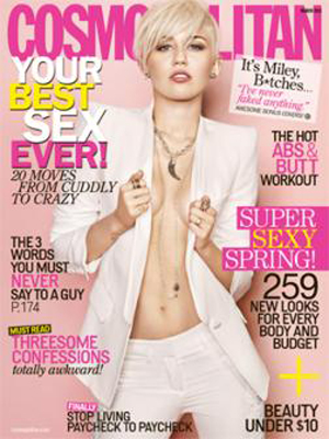 Miley Cyrus: sempre più sexy su Cosmopolitan