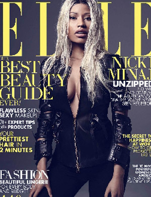 Nicki Minaj, tutta curve nelle foto di Elle