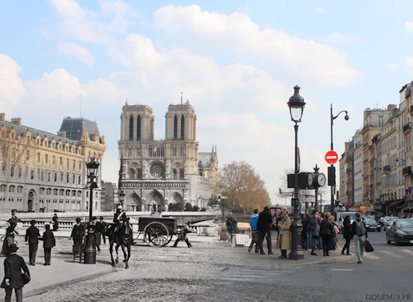 5 foto di Parigi ieri e oggi