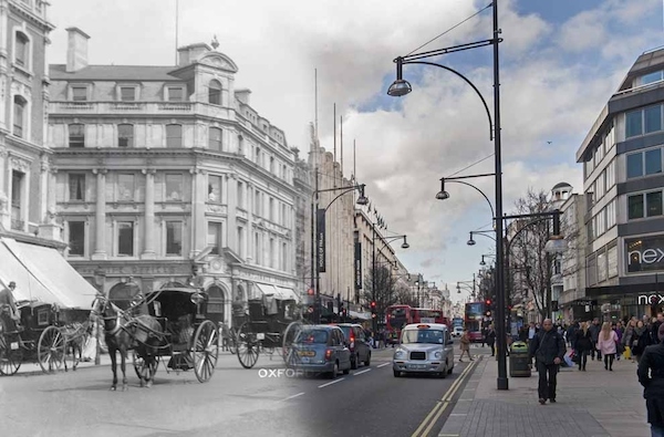 5 foto di Londra ieri e oggi