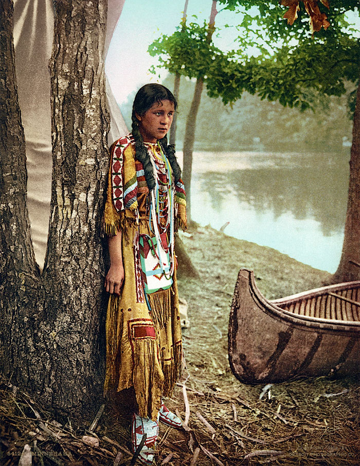 5 rare foto di nativi americani a colori