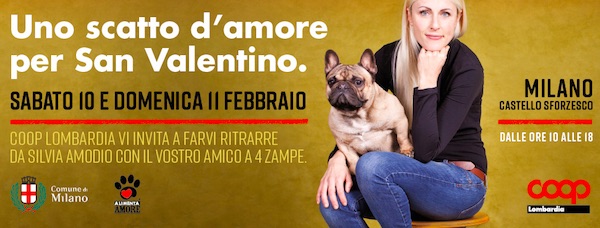 Uno scatto d’amore per San Valentino, la foto d’autore con il proprio amico a quattro zampe